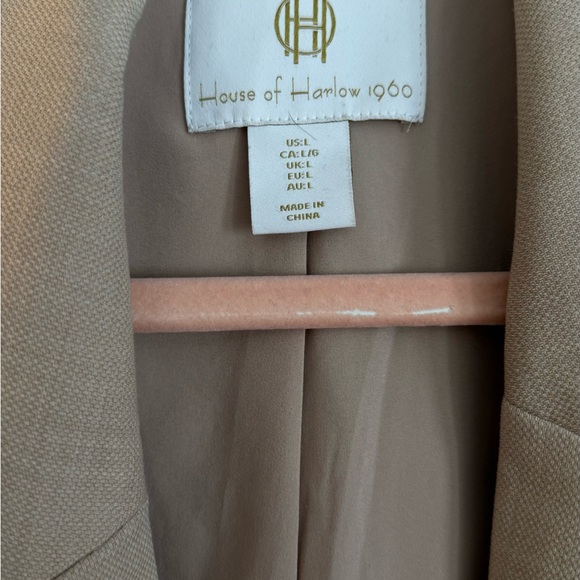House of Harlow 1960 Beige Double-Breasted Blazer - Picture 4 of 4